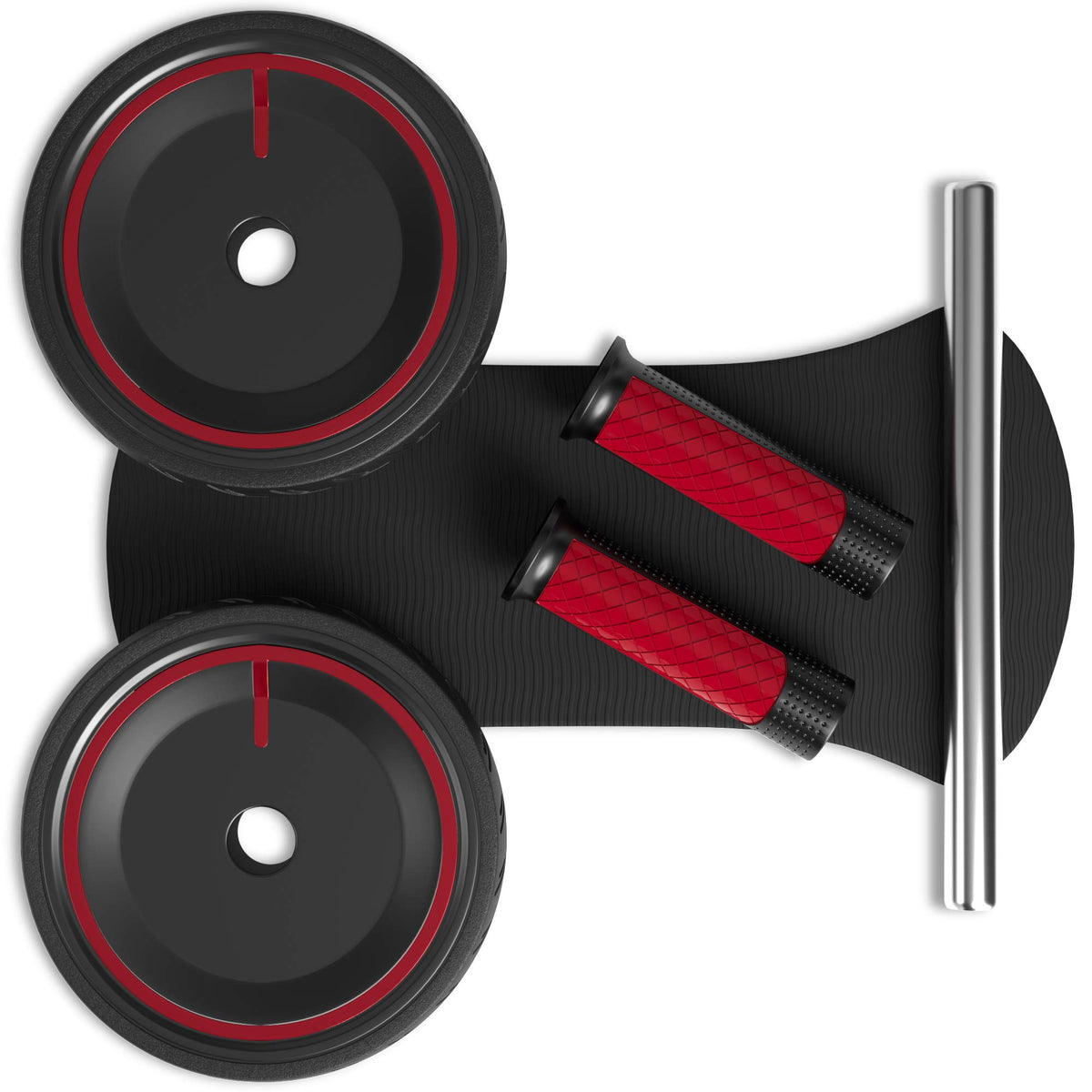 READAEER Ab Roller Wheel, Heavy Duty Workout Equipment for Home Gym, Professional Metal Handle with