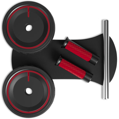 READAEER Ab Roller Wheel, Heavy Duty Workout Equipment for Home Gym, Professional Metal Handle with