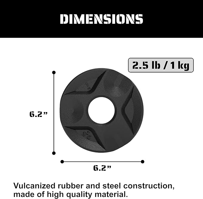 Cast Iron Plate Weights by Tribe WOD- Gym Weights for Men and Women, Cast Iron Plate Weights 1 of
