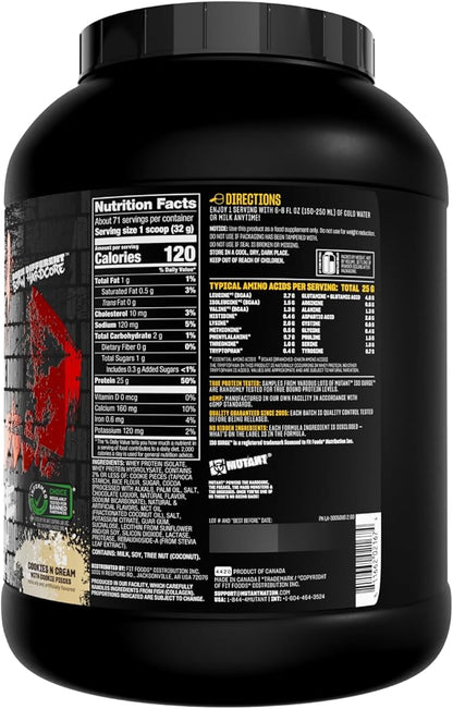 Mutant ISO Surge Whey Protein Isolate Powder Acts Fast to Help Recover, Build Muscle, Bulk and
