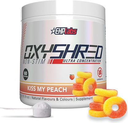 EHP Labs OxyShred Non Stimulant Pre Workout Powder - Stim Free Pre Workout, Caffeine Free
