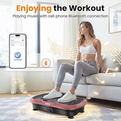 AXV Vibration Plate Fitness Platform Exercise Machine Vibrating Shaking Full Body Shaker Workout