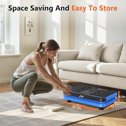 AXV Vibration Plate Fitness Platform Exercise Machine Vibrating Shaking Full Body Shaker Workout