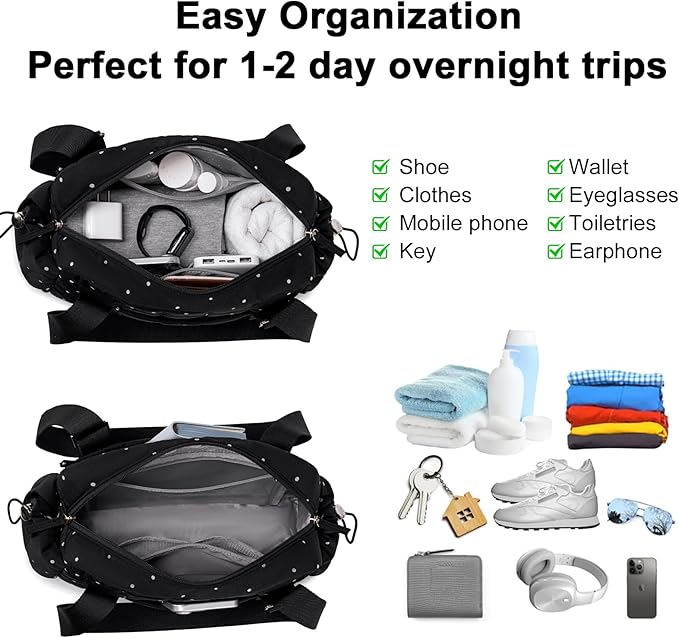 CAMTOP Mini Gym Bag for Women, Small Gym Tote Bag Puffy Quilted Sports Duffel Bag with Wet