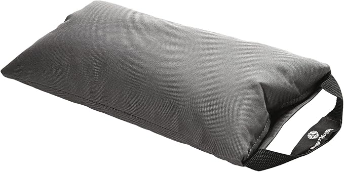 Hugger Mugger 10lb Yoga Sandbag - Adds Weight to Your Poses, Zipper Cover, Sturdy Handle, Silica