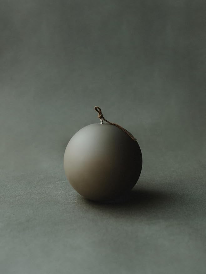 LAWA Sphere Candle - Beautiful Handmade Pillar Scented Soy Wax Elegant Aesthetic Candle