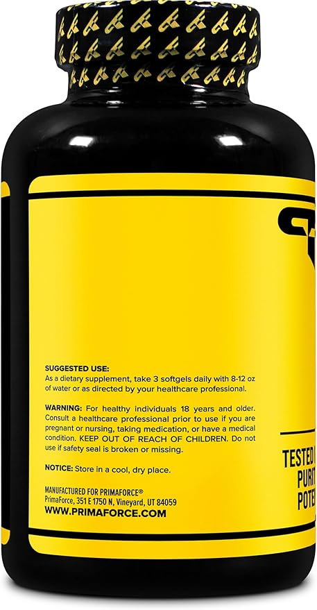 Primaforce CLA 2400 mg per Serving (180 softgels) - Max CLA - for Men and Women, Non-Stimulating