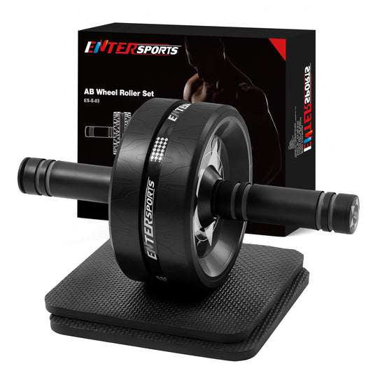 Ab Roller Wheel for Abs Workout - Abdominal Exercise Equipment with 2 Knee Pads for Home Gym, Core