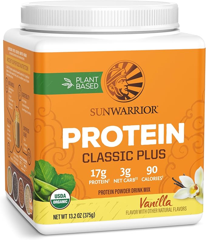 Vegan Organic Protein Powder Plant-Based | 5 Superfood Quinoa Chia Seed Soy Free Dairy Free Gluten