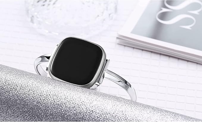 Silm Band Compatible with Fitbit Versa 4/Fitbit Sense 2 Band Cute Women, Bling Jewelry Metal Strap