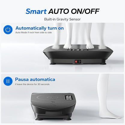 MERACH Vibration Plate Exercise Machine, Whole Body Workout Equipment for Women, Bluetooth and