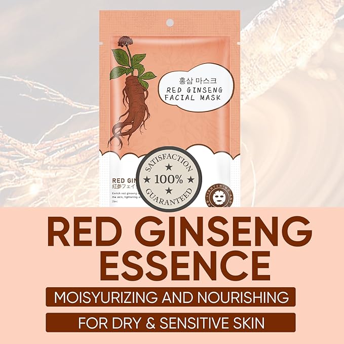 10Pack Sheet Face Masks Skincare for All Skin Types, Moisturizing Hydrating Facial Masks Suitable