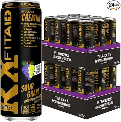 LIFEAID FITAID RX Recovery Blend Plus Creatine, BCAAs, Glucosamine, Turmeric, B-Complex