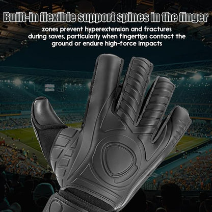 Soccer Goalkeeper Gloves with Finger Protection to Prevent Injuries, Strong Grip for Tough Tackles