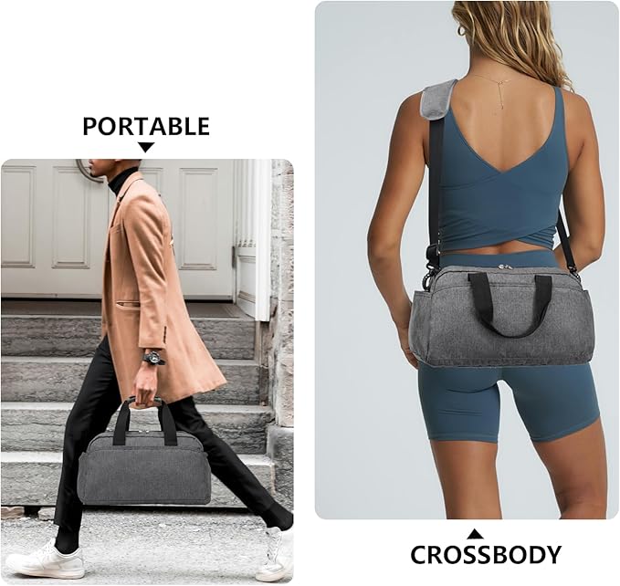 14 inch Small Gym Bag for Women & Men, Mini Duffel Bag for Travel Sports Lightweight Carry On Bag