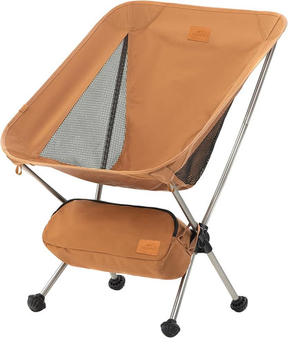 Naturehike YL08 Ultralight Camping Chair, 2.38 LBS Portable Backpacking Chair with Anti-Sinking