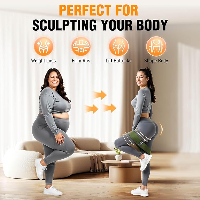 Fabric Resistance Bands for Working Out - Exercise Bands for Women and Men, Booty Bands for Legs