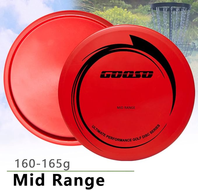 Disc Golf Set - Driver, Mid-Range and Putter Discs with Disc Golf Bag for Outdoor and Backyard