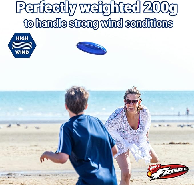 Wham-O Frisbee Heavyweight 200g, 11 Inch Flying Disc, Long Distance, Durable and Stable Sports Disc