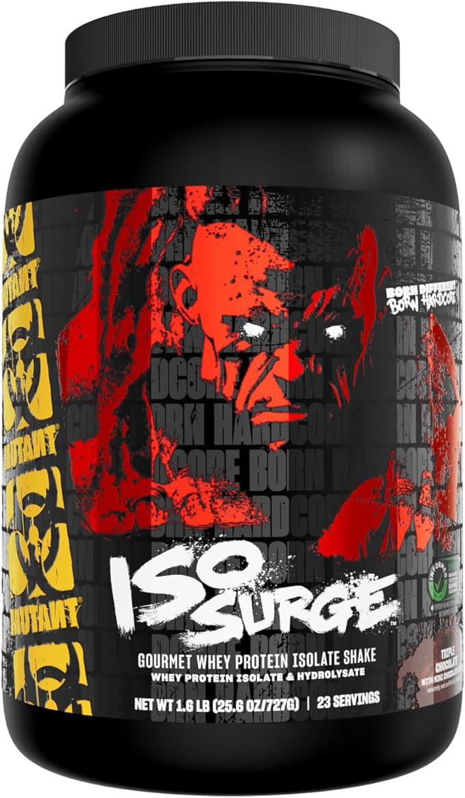 Mutant ISO Surge Whey Protein Powder Acts Fast to Help Recover, Build Muscle, Bulk and Strength