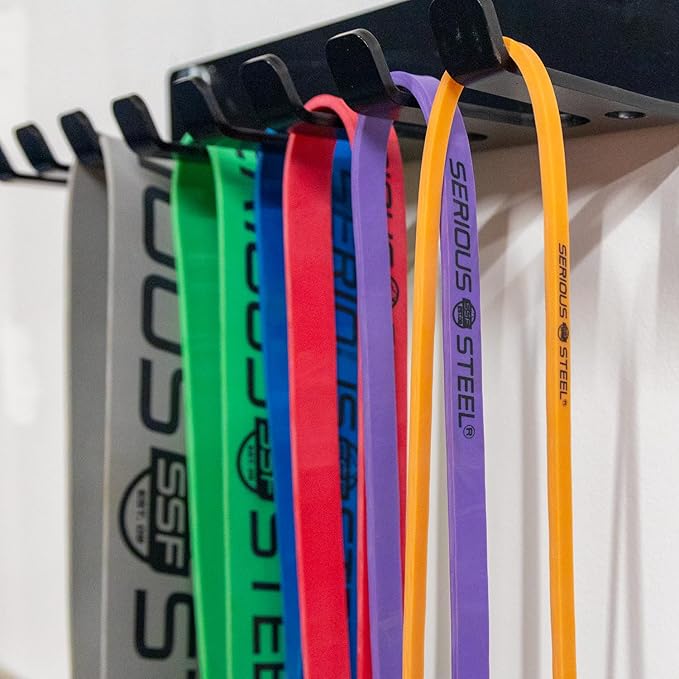 Serious Steel Fitness 37" Resistance Training Bands (Portable Exercise Band System Training Bands