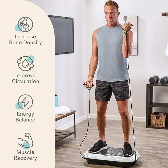 Lifepro Waver Vibration Plate Exercise Machine for Lymphatic Drainage, Muscle Activation, Full-Body