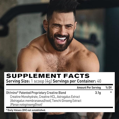 Oh!mino L-Arginine Nitric Oxide Supplement - Blood Flow Supplement, Nitric Oxide Booster w/Beetroot