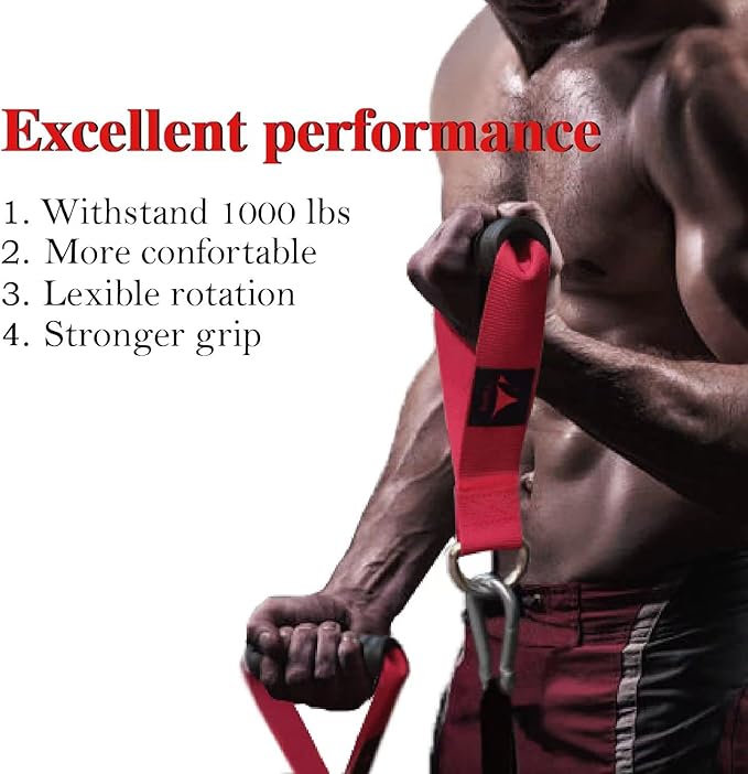 Heavy Duty Gym Workout Handles Attachment for Cable Machine,Resistance Band,Pulley System Home