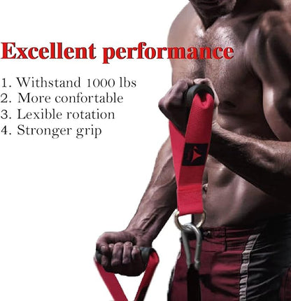 Heavy Duty Gym Workout Handles Attachment for Cable Machine,Resistance Band,Pulley System Home