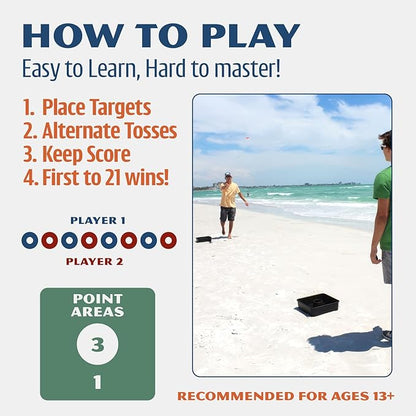 Driveway Games All Weather Washoos Washer Toss Game Set - Portable Outdoor Lawn Games for Adults
