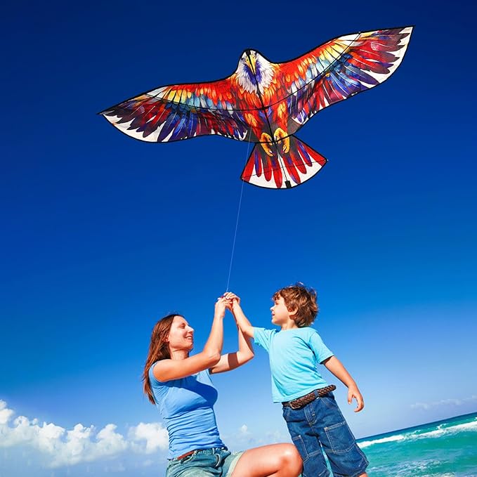 HENGDA KITE Giant Bald Eagle Kite,for Kids and Adults,Easy to Fly,Excellent Fabric and Structure