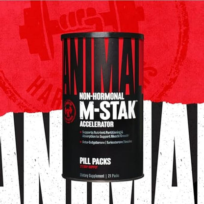 Animal M-Stak - Muscle Builder and Anabolic Mass Gainer Supplement for Bodybuilding - Lean Muscle