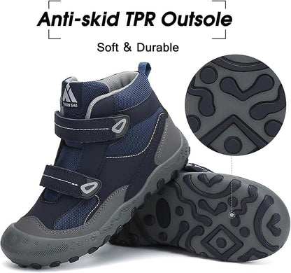 Mishansha Kids Hiking Boots Toddler Girls Boys Hiking Shoes Water-Resistant Anti-Collision Non-Slip
