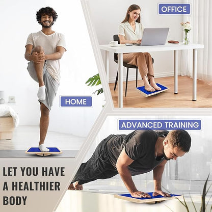 Balance Board Professional Wobble Board for Adults Anti-Slip 350LBS Balance Boards for Physical