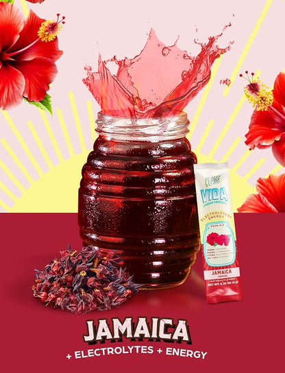 Hydration + Energy Electrolyte Drink Mix ??Hibiscus Agua Fresca Flavor | Sugar-Free Powder with