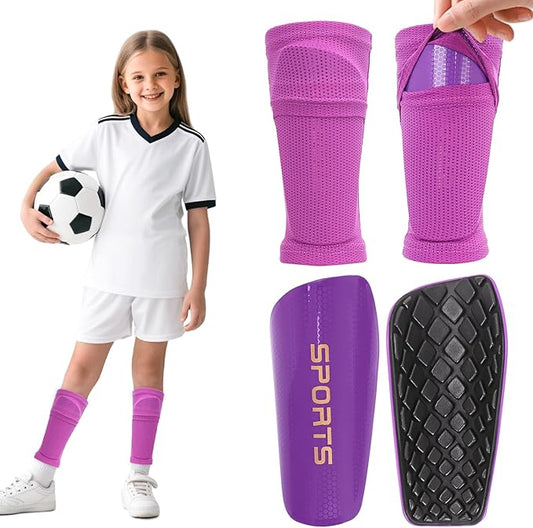 Shin Guards Soccer Kids 2025 Version High-Density Foam Soccer Shin Guard with Sleeves Shin