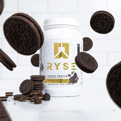 RYSE Loaded Protein Powder - Chocolate Cookie Blast - 25g Whey Protein Isolate & Concentrate with