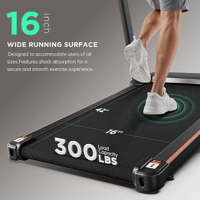 Treadmill with 0-15% Auto Incline, 3.5HP Quiet Brushless Foldable Treadmills for Home, Small Space