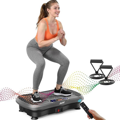 AXV Vibration Plate Fitness Platform Exercise Machine Vibrating Shaking Full Body Shaker Workout