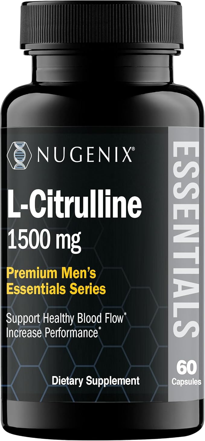 Nugenix Essentials L-Citrulline Supplement for Enhanced Blood Flow and Performance - 1500 mg, 60