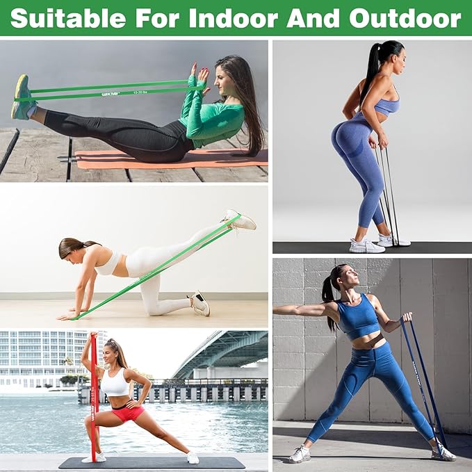 Resistance Bands, Pull Up Bands, Workout Bands for Exercise, Thick Heavy Resistance Band Set with