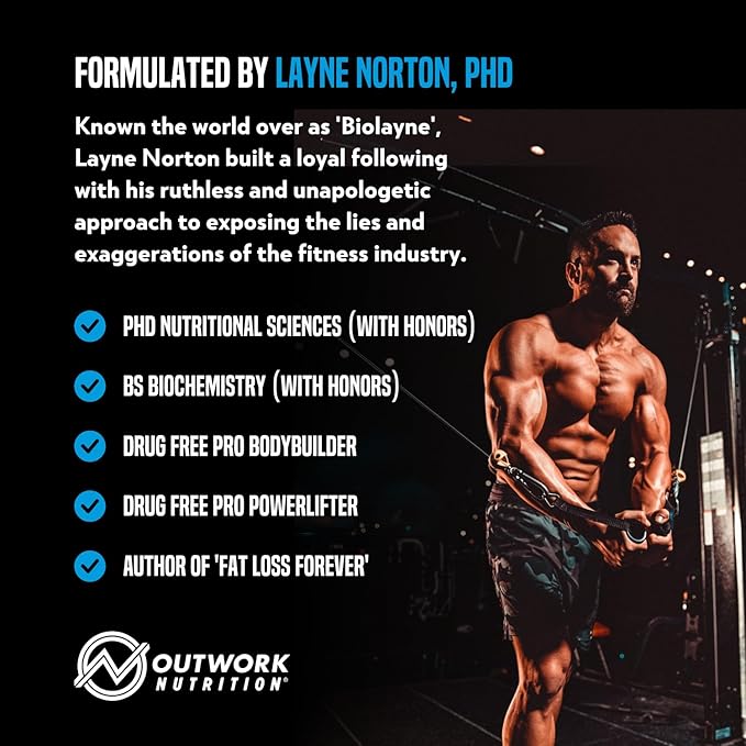 Outwork Nutrition Whey Isolate Protein Powder - Accelerates Muscle Building & Recovery - Low