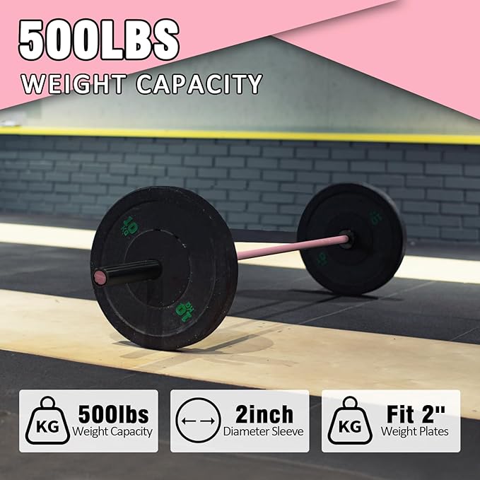 PROOFGOLD 6.6ft/7ft Olympic Barbell Bar 35Lb(15kg)/45LB(20kg) Barbell,Bench Press Bar for Squats