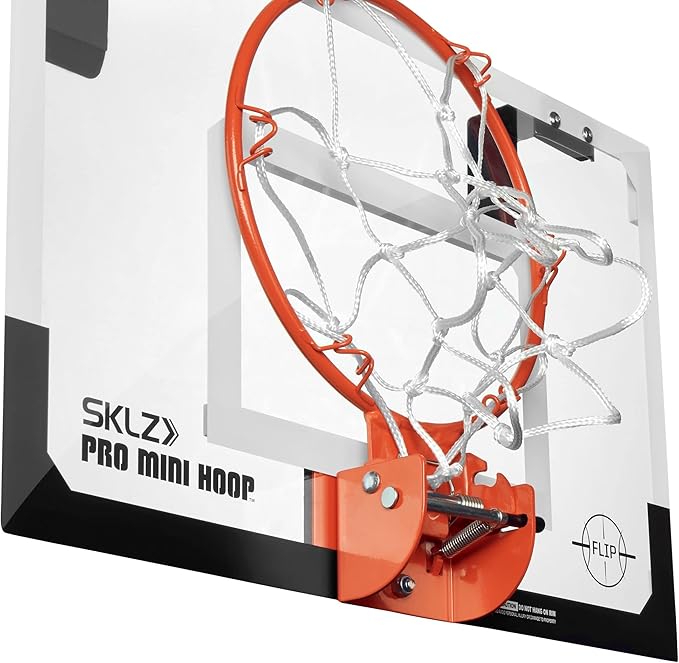 SKLZ Pro Mini Indoor Basketball Hoop - Over The Door ??Portable - Great For Home, Dorms, Offices