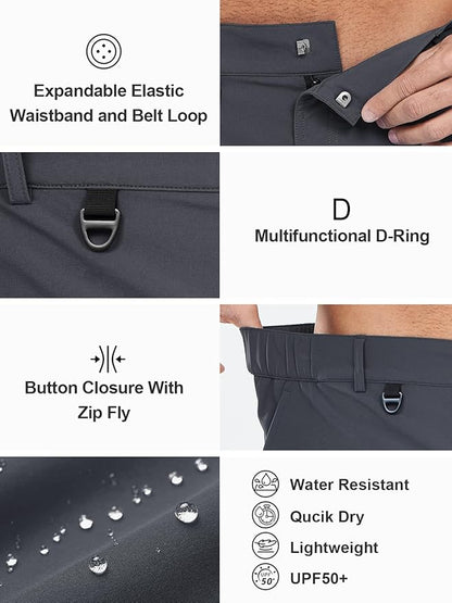 NORTHYARD Men's Cargo Hiking Shorts 9" Lightweight Outdoor Tactical Work Camping Sport Golf Casual