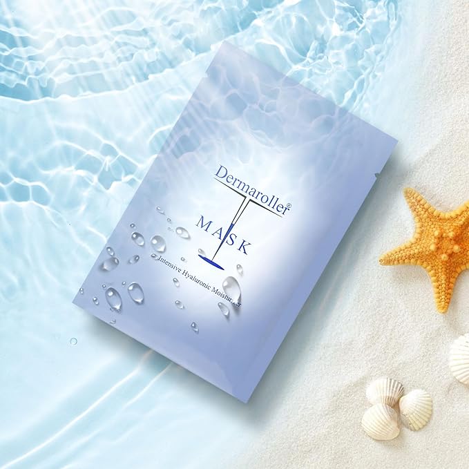 Dermaroller, Silk Face Masks Intensive Hyaluronic Acid Moisturizer with Matriyxl 3000 Tocopherol
