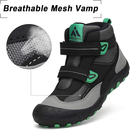Mishansha Kids Hiking Boots Toddler Girls Boys Hiking Shoes Water-Resistant Anti-Collision Non-Slip