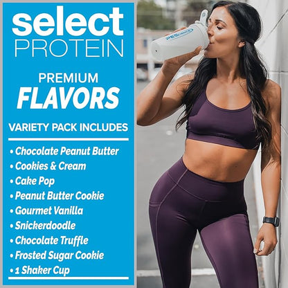 PEScience Select Protein Powder Variety Pack - 8 Flavors - 40 Servings - Protein Powder Sample