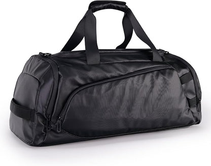 Duffle Bag for Travel, Carry on Gym Bag for Men, Waterproof Sport Bags with Shoe Compartment, 40L