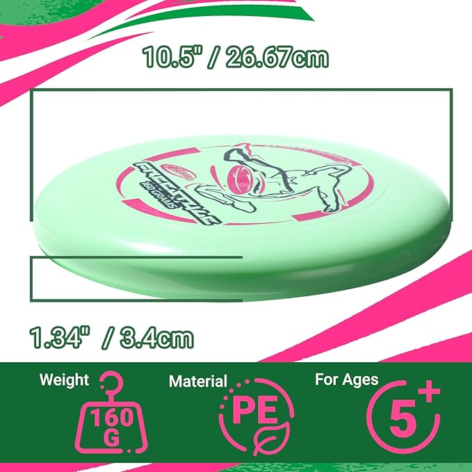 Wham-O Frisbee Ultimate Training Disc, Sports Flying Disc 160g, 10.5 Inch Durable and Flexible
